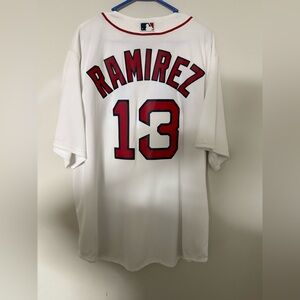 Hanley Ramirez #13 Red Sox Majestic Cool base Jersey Men’s XXL Markings/Stains